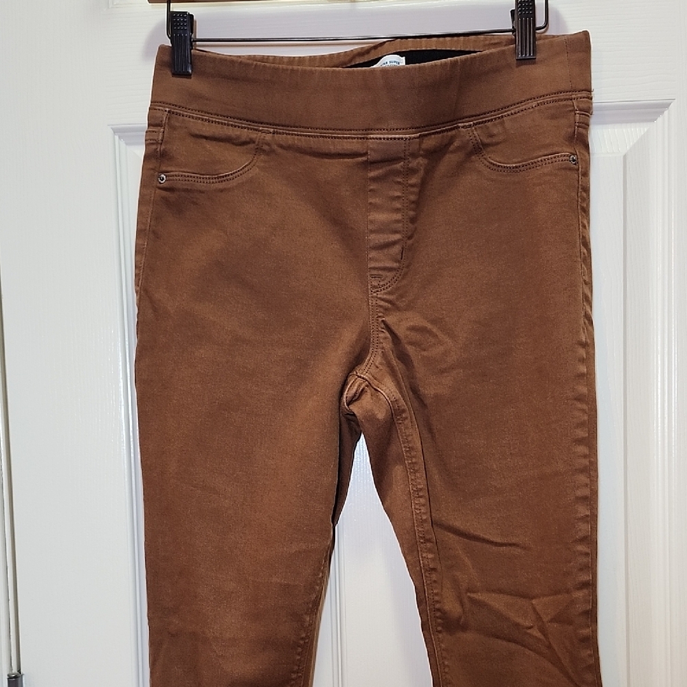 Old Navy Women's Rockstar Super Skinny Jeggings (Mid-Rise) In Brown